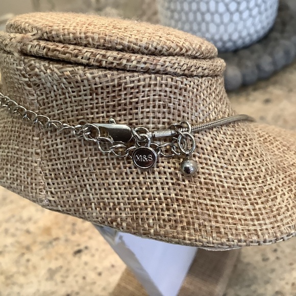 Marks & Spencer Silver and Green Necklace - Picture 3 of 6